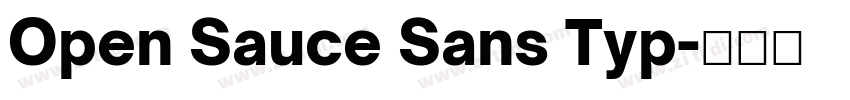Open Sauce Sans Typ字体转换